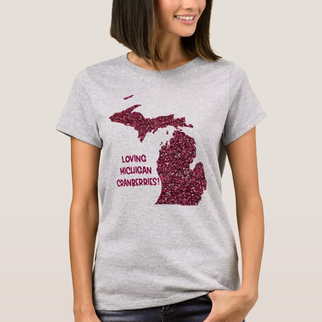 Loving Michigan Cranbär T Shirt (Framsida)