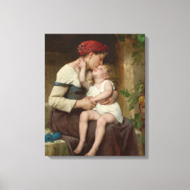 Loving Mor med sitt fosterbarn (Perrault) Canvastryck
