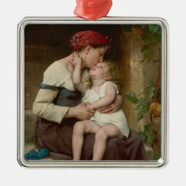 Loving Mor med sitt fosterbarn (Perrault) Julgransprydnad Metall