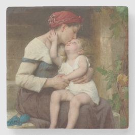 Loving Mor med sitt fosterbarn (Perrault) Stenunderlägg