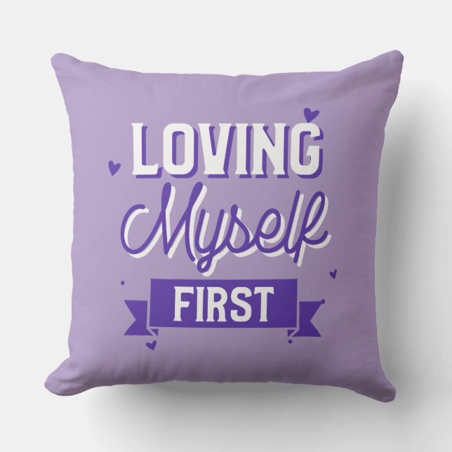 Loving My First Self Kärlek Kudde (Framsida)