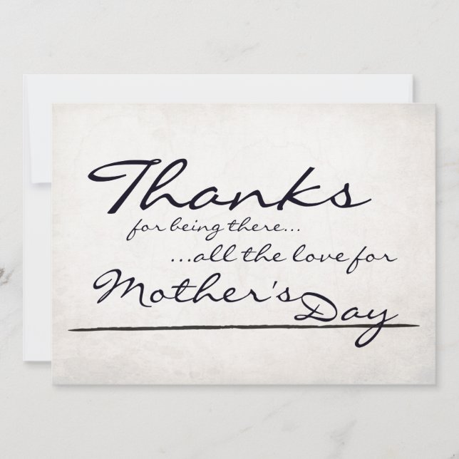 Loving Ord för Mor dag med tacksamhet (Framsida)