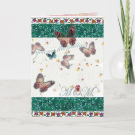 Loving Ord Mors dag Oriental Butterfly Kort