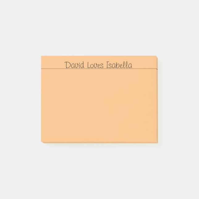 Loving Ord Orange Post-it Block (Framsida)