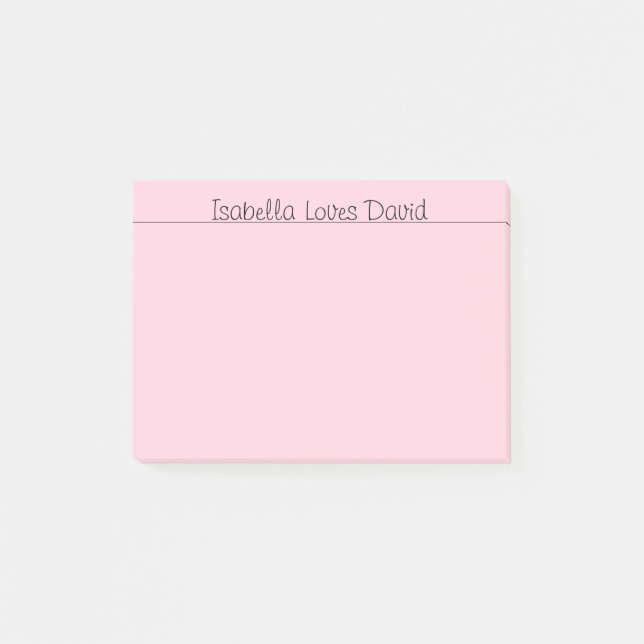 Loving Ord Rosa Post-it Block (Framsida)