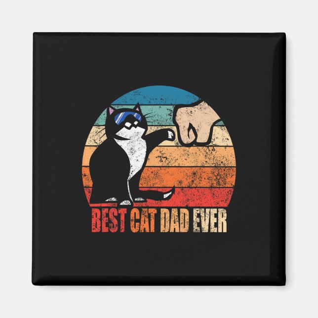 Loving pappa Fars dag Gift Manar Inga bästa Kat D Magnet (Framsidan)