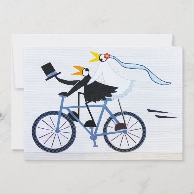 Loving par av lustig Bride och Groom Julkort (Framsida)