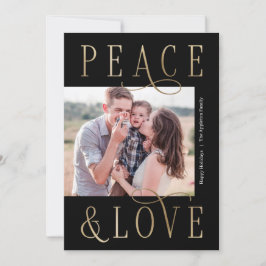 Loving Peace Editable Färg Helgdag Photo Card Julkort