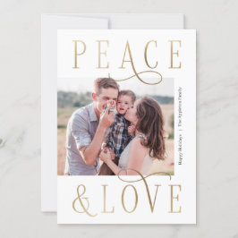 Loving Peace Editable Färg Helgdag Photo Card Julkort