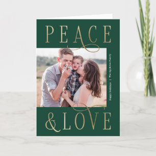Loving Peace Editable Färg-mappat Helgdag-kort Helgkort