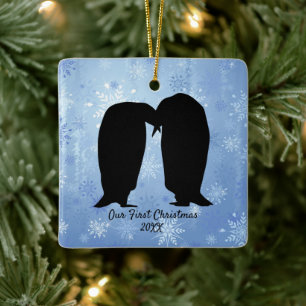 Loving Penguin lite jul Julgransprydnad Keramik