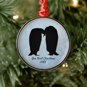 Loving Penguin lite jul Julgransprydnad Metall
