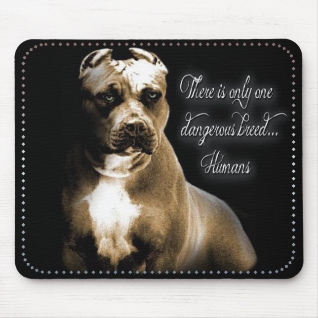 Loving Pet Pitbull Mouse Pad Musmatta (Framsidan)