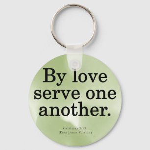 Loving Service Galatians 5-13 Nyckelring