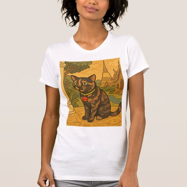 Loving Siam Cat T-shirt för kvinnor (Framsida)