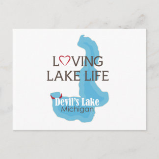 Loving Sjö Life, Djävulen Sjö, Michigan Vykort