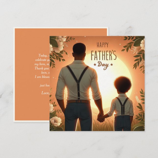 Loving Sunset Embrace Ethnic Far & Son (Fram/baksida)