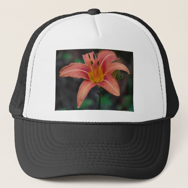 Loving Tawny Daylily Apparel and Gifts Truckerkeps (Framsida)