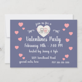 Loving Uggla Valentines day Inbjudningar