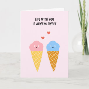 Loving Whimsical Ice Cream par Valentine Kärlek Kort