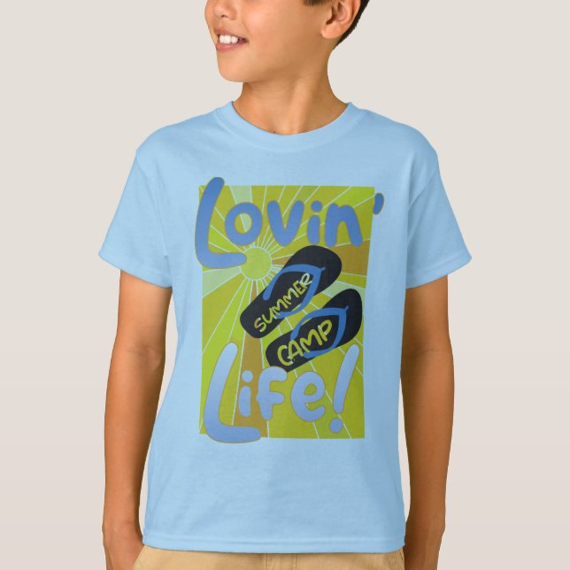 Lovin'S SOMMER CAMP Life! T Shirt (Framsida)