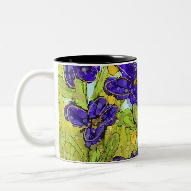 Lovitud Soul-målning som kallas "Fly with Me" Två-Tonad Mugg (Vänster)