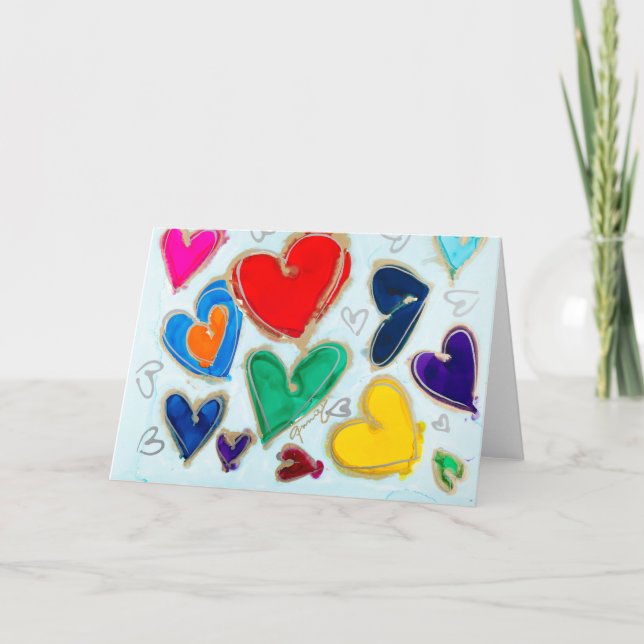 Lovitude Blank Card Kärlek finns i Luft Tack Kort (Framsida)