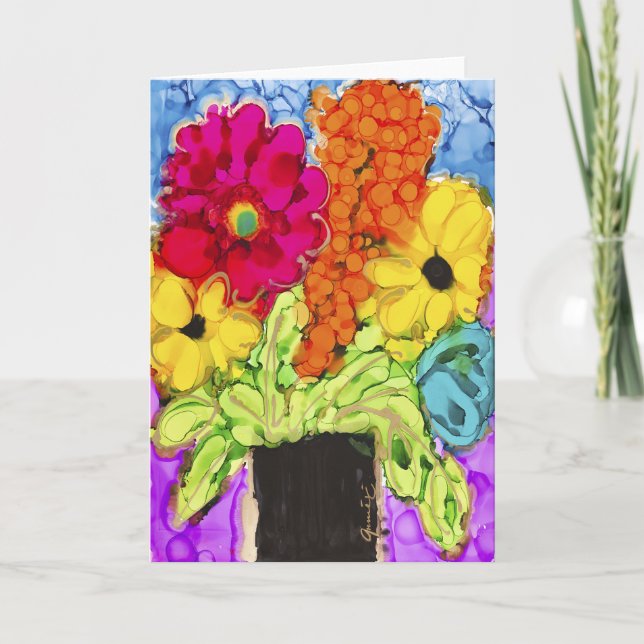 Lovitude Blank Card"Positive Vibes" Kort (Framsida)