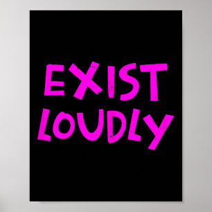 Lovligt kvinnligt rött Feministiskt femininitet Poster
