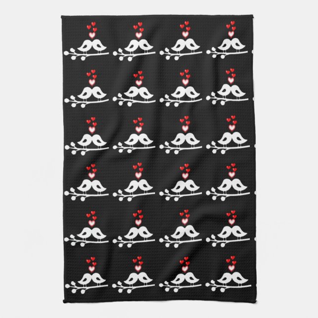 **LOVNING LOVE BIRDS** KITCHEN TOWEL KÖKSHANDDUK (Vertikal)