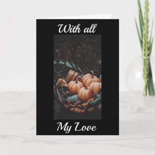 **LOVNING** THANKSGIVING KORT TILL I KÄRLEK
