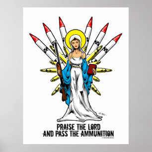 "Lovorda lorden och passera ammunitionarna" - 2 Poster