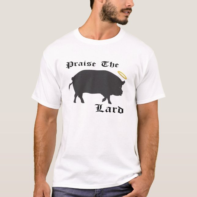 Lovorda späcka, bacon, tjock, grisen, foodie som tröja (Framsida)