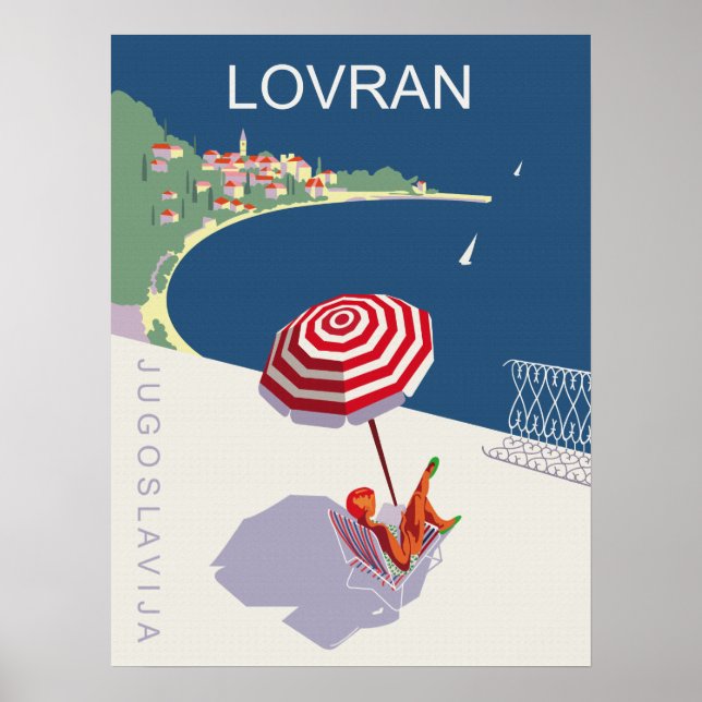 Lovran, Yugoslavia, Croatia Poster (Framsidan)