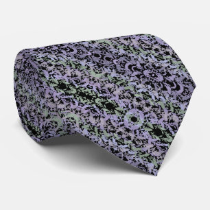 Lövranka Mjuk Pastell Ritning Mönster Slips