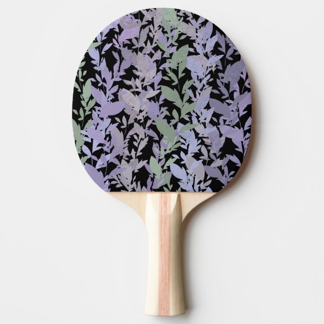 Lövranka ritmönster med pasteller pingisracket (Framsidan)