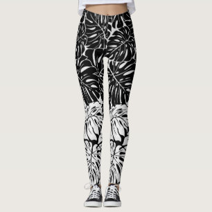 Lövrik damasker för B&W Leggings
