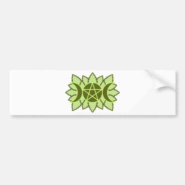 Lövrik Pentagram Bildekal (Framsidan)