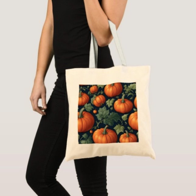 Lövrik Pumppafläck Tygkasse (100% natural material 100% cotton D: 15.75"l x 15.25"w 5 handle colors.
)