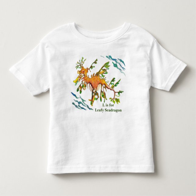 Lövrik Seadragon konstverkbaby och unge T-tröja T Shirt (Framsida)