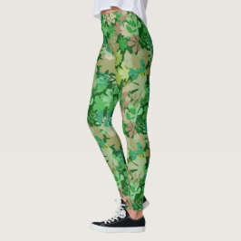 Lövrik skog leggings