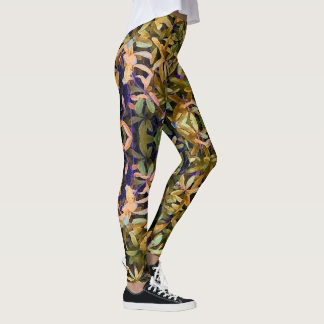 Lövrik tapet leggings (Höger)