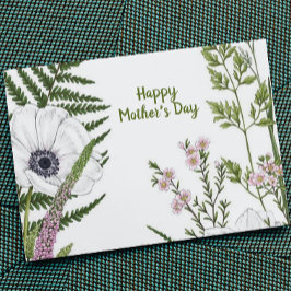 Lövrik vildblomma Botanisk Mors dag Kort