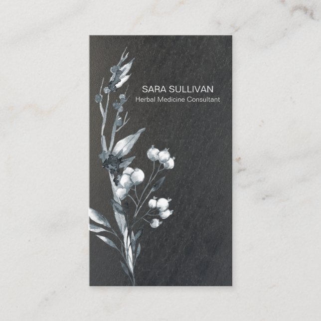 Lövs Berries Örter för växtbaserade läkemedel Visitkort (Framsida)