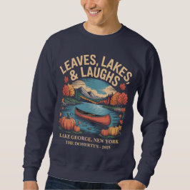 Lövs Sjöar & Laughs Sjö George Family Resa Lång Ärmad Tröja