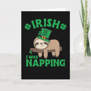 Lövslöjd Irland Saint Patrick's Day I Vad Sömnig C Kort