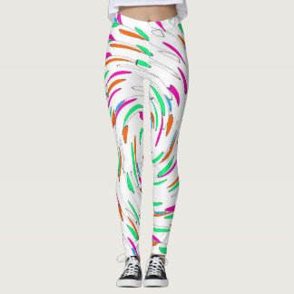 Lövtryckta Leggings