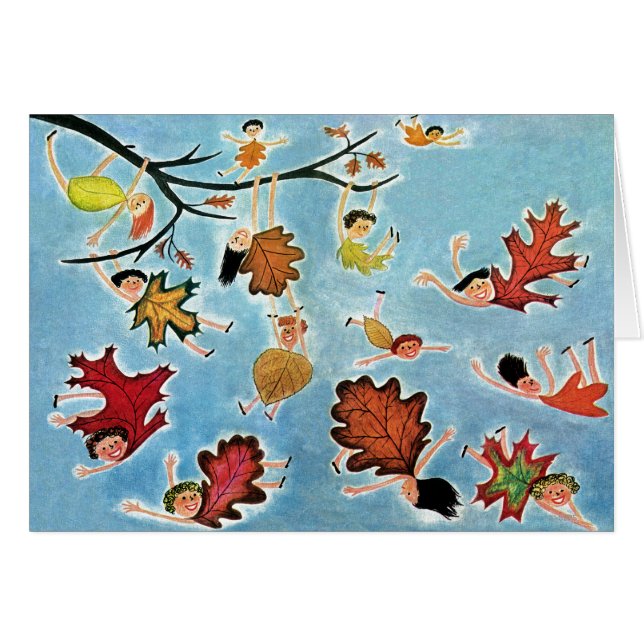 Lövungar Hälsningskort (Framsidan Horizontal)