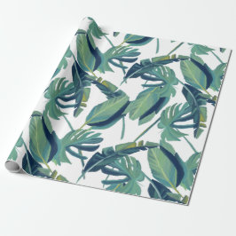 Lövverk Tropiska Monstera blad Presentpapper