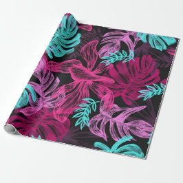 Lövverk Tropiska Monstera blad Presentpapper